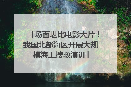 场面堪比电影大片！我国北部海区开展大规模海上搜救演训