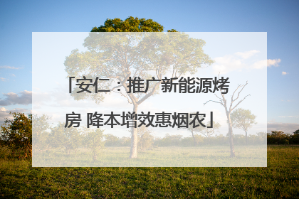 安仁：推广新能源烤房 降本增效惠烟农