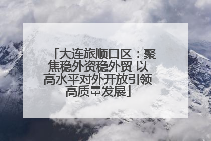 大连旅顺口区：聚焦稳外资稳外贸 以高水平对外开放引领高质量发展