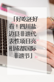 好吃还好看！四川盐边县非遗代表性项目亮相成都国际非遗节