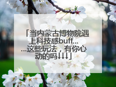 当内蒙古博物院遇上科技感buff……这些玩法，有你心动的吗↓↓↓