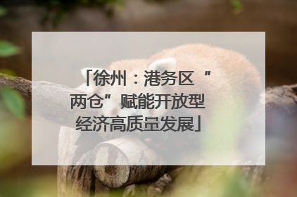 徐州：港务区“两仓”赋能开放型经济高质量发展