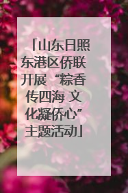 山东日照东港区侨联开展“粽香传四海 文化凝侨心”主题活动