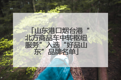 山东港口烟台港“北方商品车中转枢纽服务”入选“好品山东”品牌名单