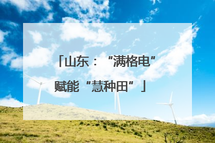 山东：“满格电”赋能“慧种田”