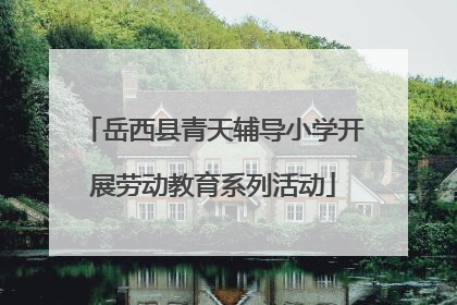 岳西县青天辅导小学开展劳动教育系列活动