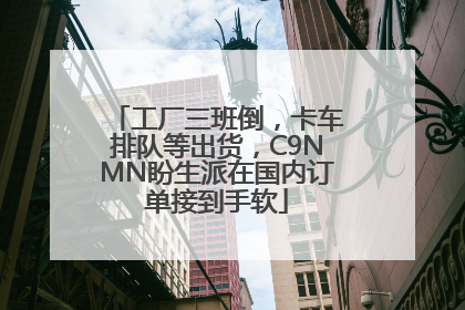 工厂三班倒，卡车排队等出货，C9NMN盼生派在国内订单接到手软