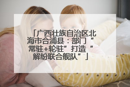 广西壮族自治区北海市合浦县：部门“常驻+轮驻”打造“解纷联合舰队”