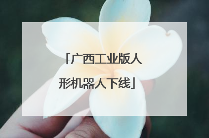 广西工业版人形机器人下线