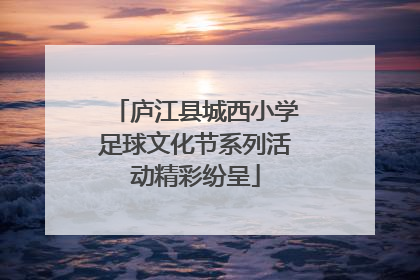庐江县城西小学足球文化节系列活动精彩纷呈