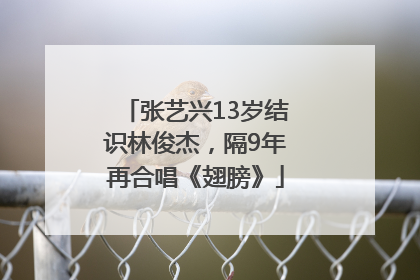张艺兴13岁结识林俊杰，隔9年再合唱《翅膀》