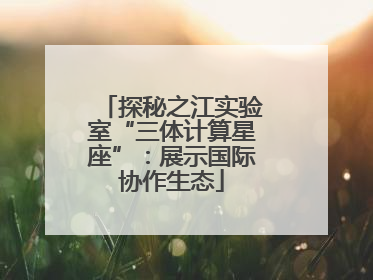 探秘之江实验室“三体计算星座”：展示国际协作生态