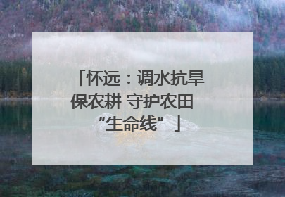 怀远：调水抗旱保农耕 守护农田 “生命线”
