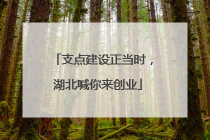 支点建设正当时，湖北喊你来创业