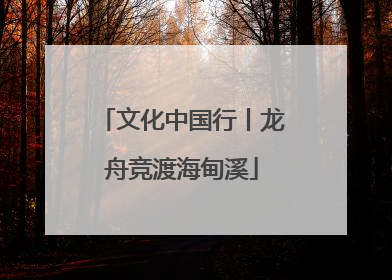 文化中国行丨龙舟竞渡海甸溪