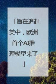 旨在追赶美中，欧洲首个AI推理模型来了