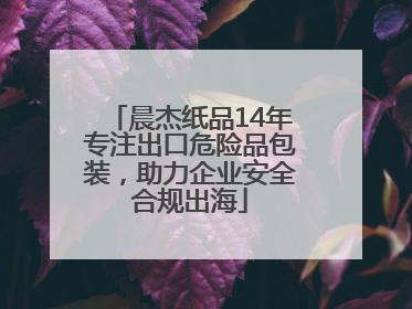 晨杰纸品14年专注出口危险品包装，助力企业安全合规出海
