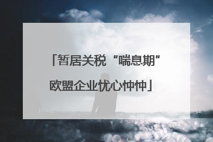 暂居关税“喘息期” 欧盟企业忧心忡忡