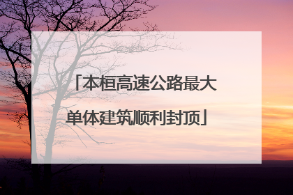 本桓高速公路最大单体建筑顺利封顶