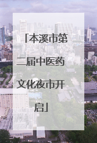 本溪市第二届中医药文化夜市开启