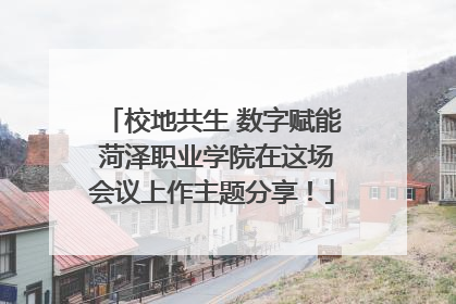 校地共生 数字赋能 菏泽职业学院在这场会议上作主题分享！