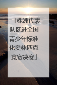 株洲代表队挺进全国青少年标准化奥林匹克竞赛决赛