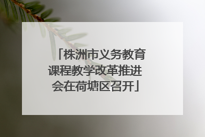 株洲市义务教育课程教学改革推进会在荷塘区召开