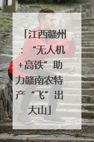 江西赣州：“无人机+高铁”助力赣南农特产“飞”出大山