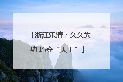 浙江乐清：久久为功 巧夺“天工”