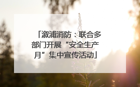 溆浦消防：联合多部门开展“安全生产月”集中宣传活动