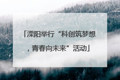 溧阳举行“科创筑梦想，青春向未来”活动