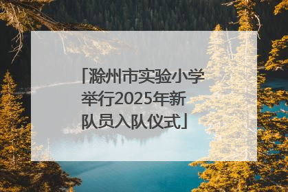 滁州市实验小学举行2025年新队员入队仪式