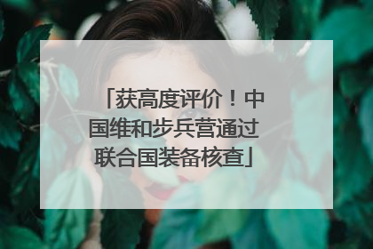 获高度评价！中国维和步兵营通过联合国装备核查