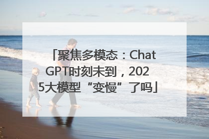 聚焦多模态：ChatGPT时刻未到，2025大模型“变慢”了吗