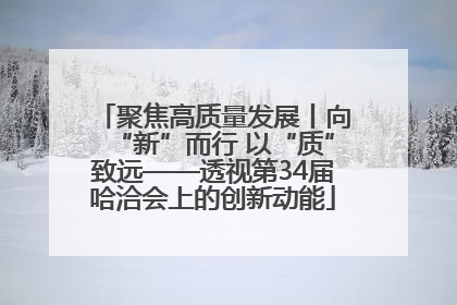 聚焦高质量发展丨向“新”而行 以“质”致远——透视第34届哈洽会上的创新动能