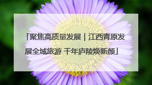 聚焦高质量发展｜江西青原发展全域旅游 千年庐陵焕新颜