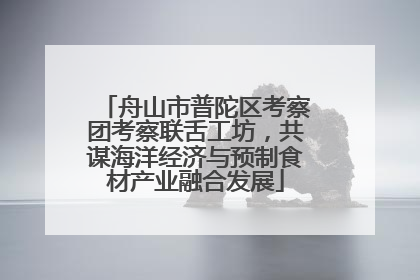 舟山市普陀区考察团考察联舌工坊，共谋海洋经济与预制食材产业融合发展