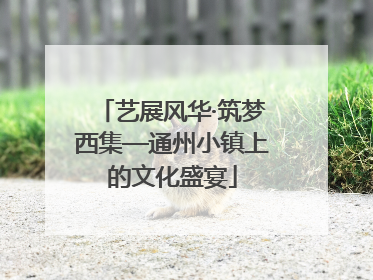艺展风华·筑梦西集—通州小镇上的文化盛宴