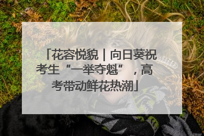 花容悦貌｜向日葵祝考生“一举夺魁”，高考带动鲜花热潮