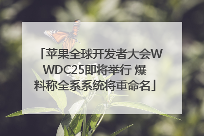 苹果全球开发者大会WWDC25即将举行 爆料称全系系统将重命名