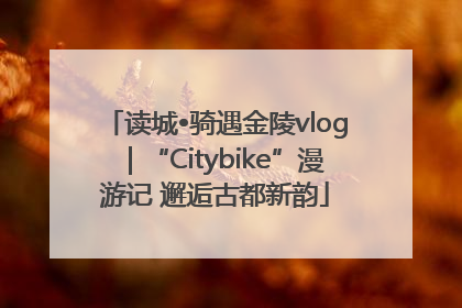 读城•骑遇金陵vlog｜“Citybike”漫游记 邂逅古都新韵