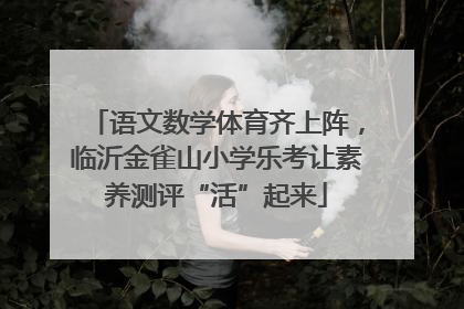 语文数学体育齐上阵，临沂金雀山小学乐考让素养测评“活”起来