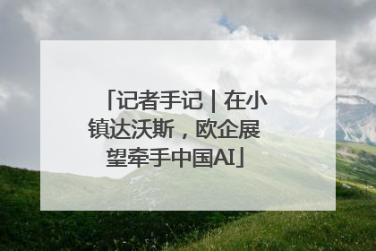 记者手记｜在小镇达沃斯，欧企展望牵手中国AI
