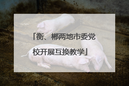 衡、郴两地市委党校开展互换教学