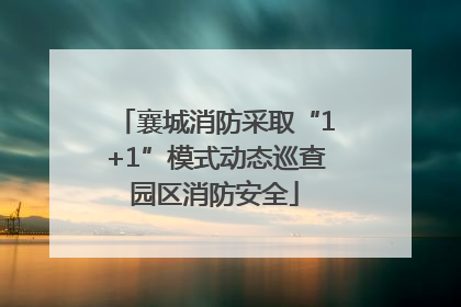 襄城消防采取“1+1”模式动态巡查园区消防安全