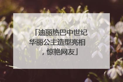 迪丽热巴中世纪华丽公主造型亮相，惊艳网友