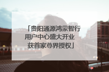 贵阳通源鸿蒙智行用户中心盛大开业 获首家尊界授权