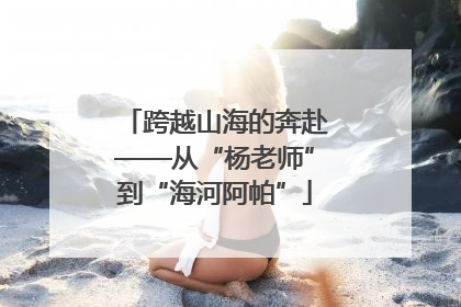 跨越山海的奔赴——从“杨老师”到“海河阿帕”