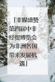 非媒盛赞第四届中非经贸博览会为非洲各国带来发展机遇