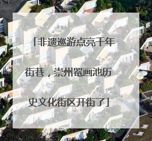 非遗巡游点亮千年街巷，崇州罨画池历史文化街区开街了
